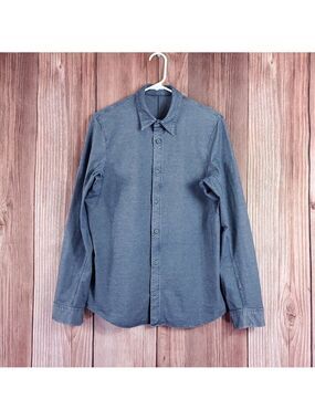 *READ* Lululemon Commission Long Sleeve Shirt Mens Size Small Button Up Blue